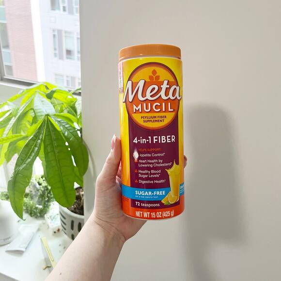 Metamucil 4 in 1 Psyllium Fiber Sugar Free Powder - Picture 1 of 2